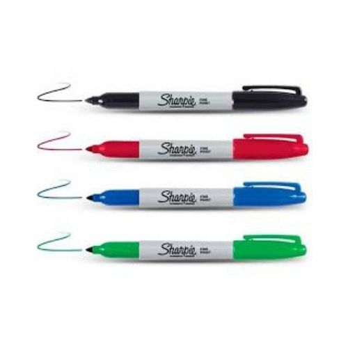 Marcador sharpie Punta Fina En cualquier color 4 Colores