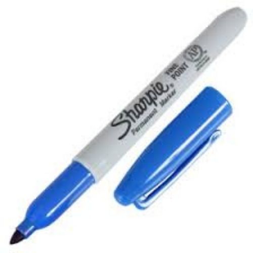 Marcador sharpie Punta Fina En cualquier color Azul