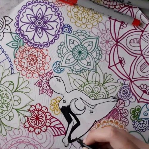 Marcador sharpie Punta Fina En cualquier color Mandalas Con Marcador