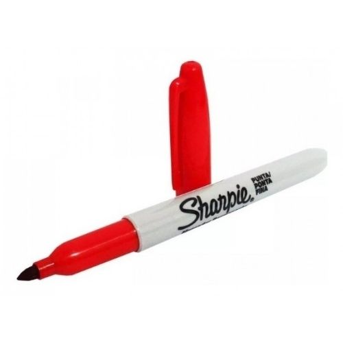 Marcador sharpie Punta Fina En cualquier color Rojo