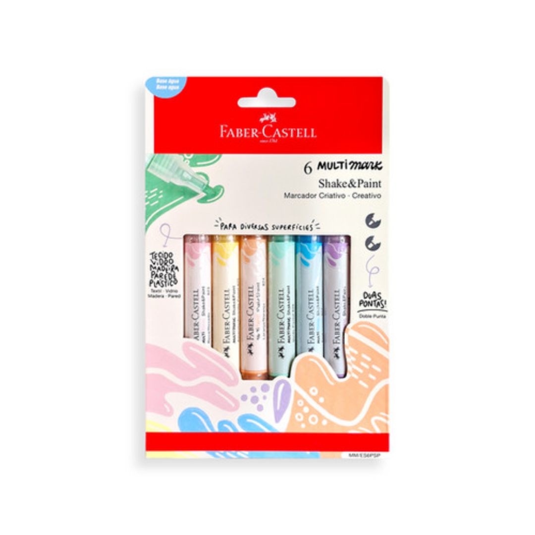 Marcador Acrílico Multifunción Shake & Paint x6 Colores Pastel