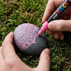 Marcador Acrílico Uni Posca PC-5M Rosa (Pink - 13) - Punta Media Multisuperficie Base de Agua