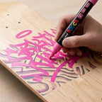 Marcador Acrílico Uni Posca PC-5M Rosa (Pink - 13) - Punta Media Multisuperficie Base de Agua