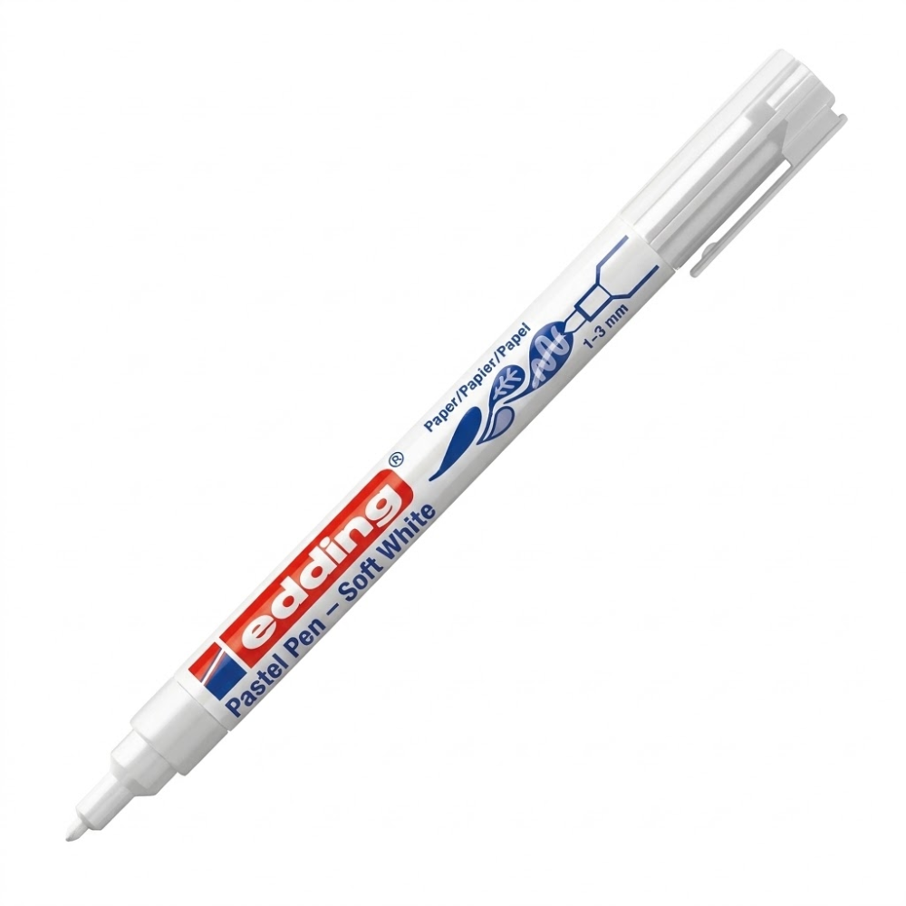 Marcador Blanco Edding 1500 Pastel Pen Punta Redonda