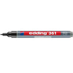 Marcador Borrable Recargable para Tablero Edding 361 Negro (Whiteboard + Flipchart)