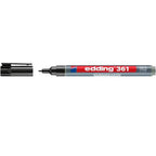 Marcador Borrable Recargable para Tablero Edding 361 Negro (Whiteboard + Flipchart)