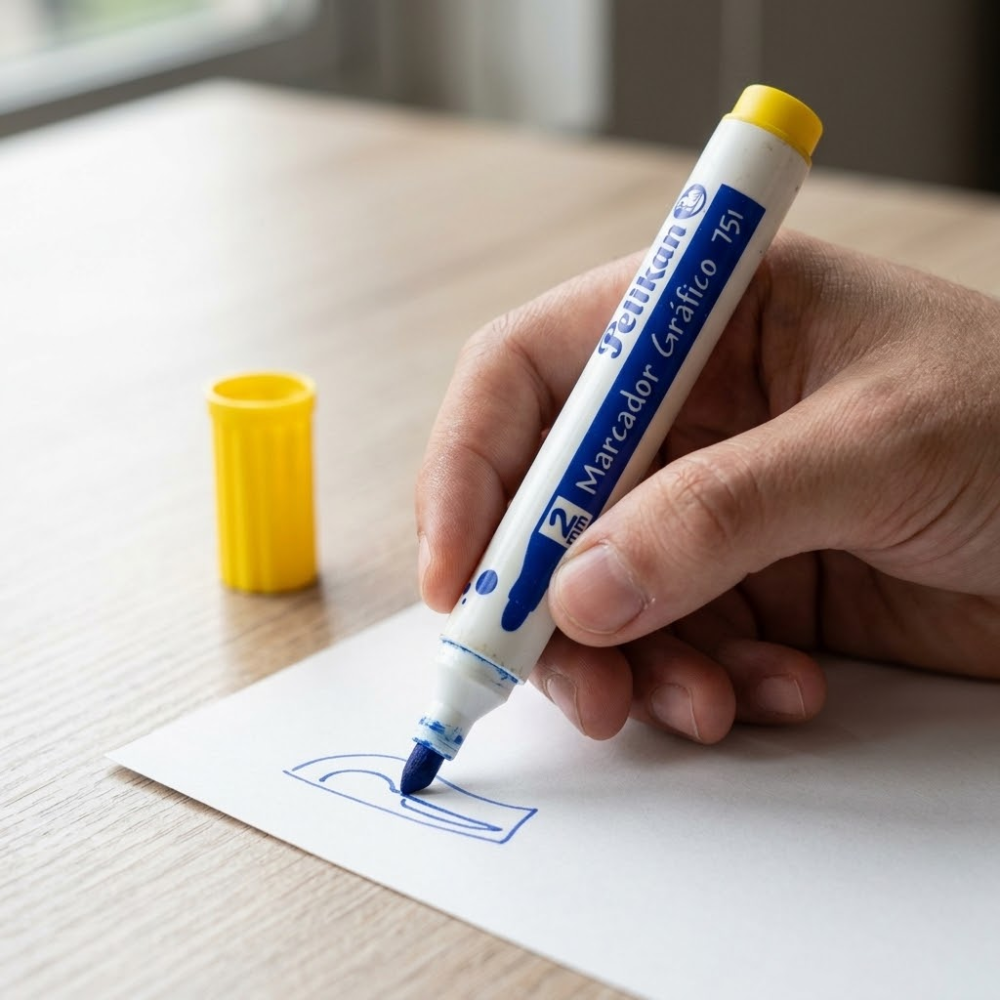 Marcador Gráfico Pelikan 751 de Vinilo Amarillo