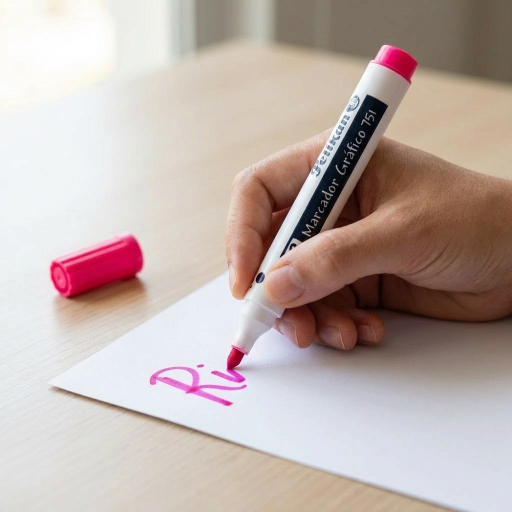 Marcador Gráfico Pelikan 751 de Vinilo Fucsia