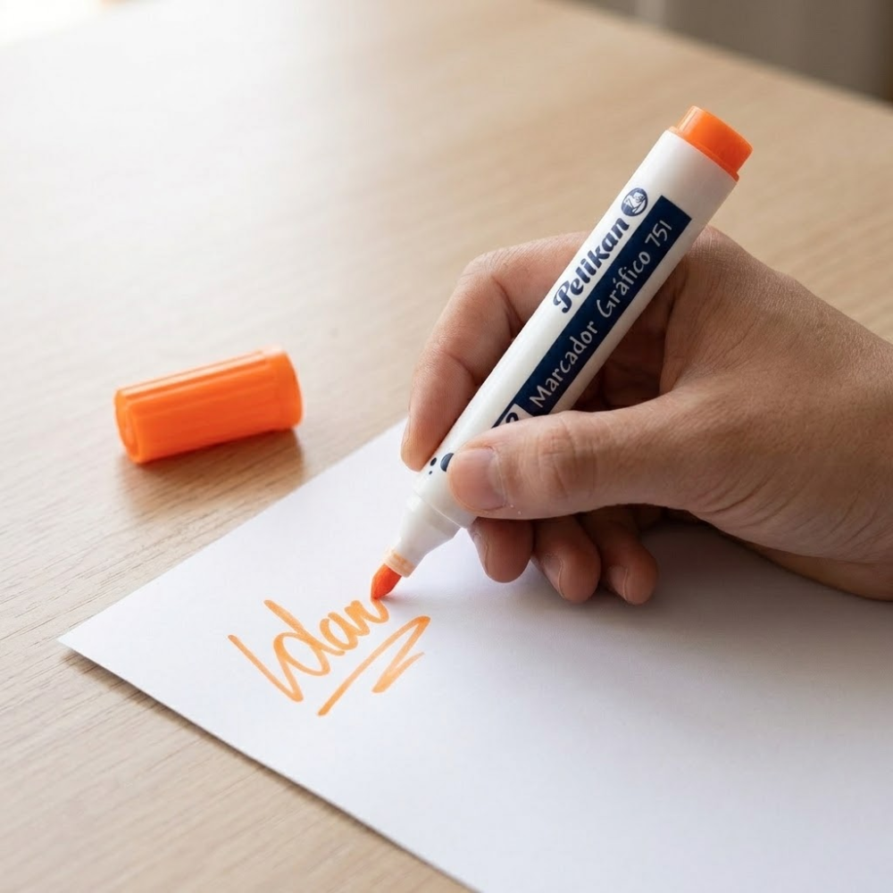 Marcador Gráfico Pelikan 751 de Vinilo Naranja