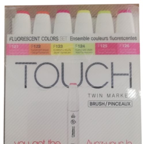 Marcadores Touch X 6 Fluorescentes