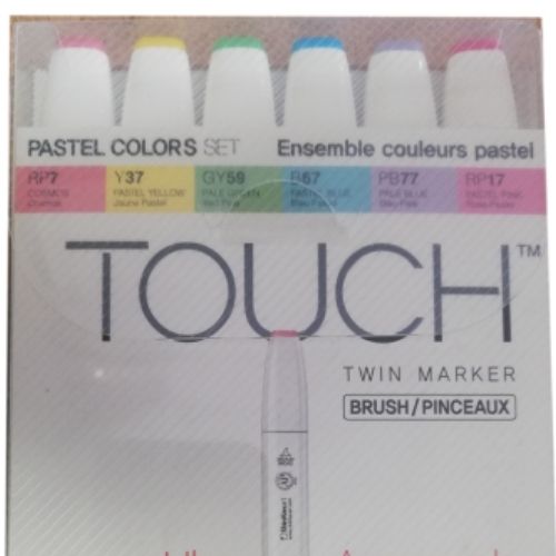 Marcadores Touch X 6 Pasteles
