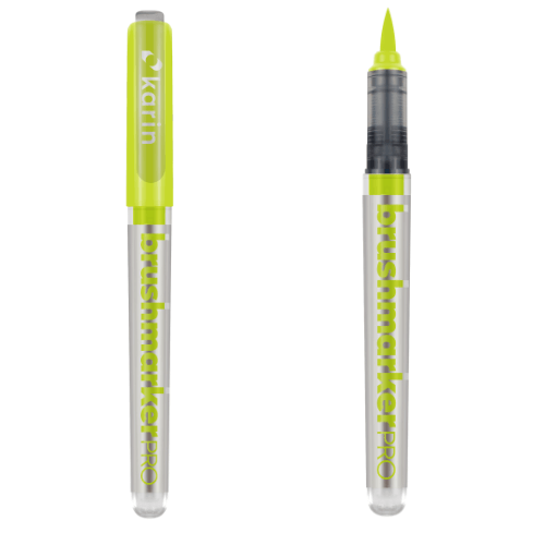 Marcadores karin por unidad 60 colores variados amarillo Panafargo