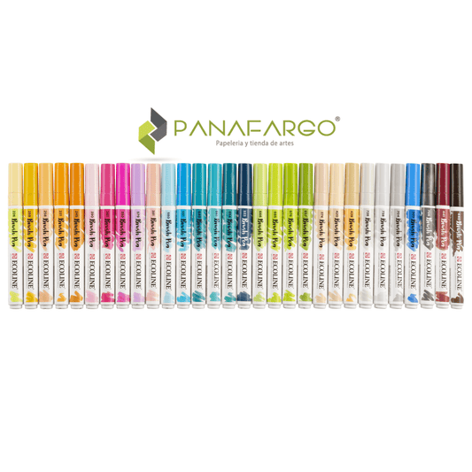 Marcadores punta pincel talens ecoline brushpen x 30 con tapa