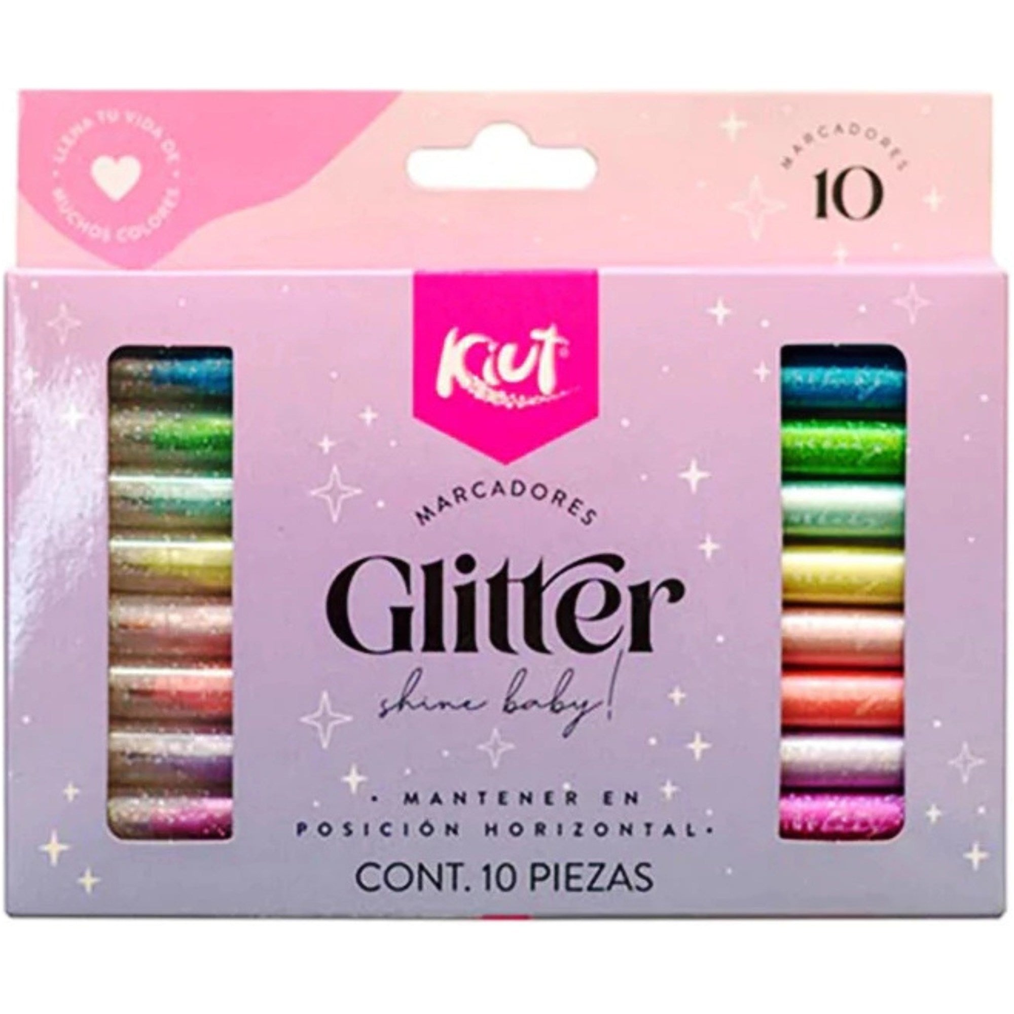 Kiut Glitter Markers X10 Norma