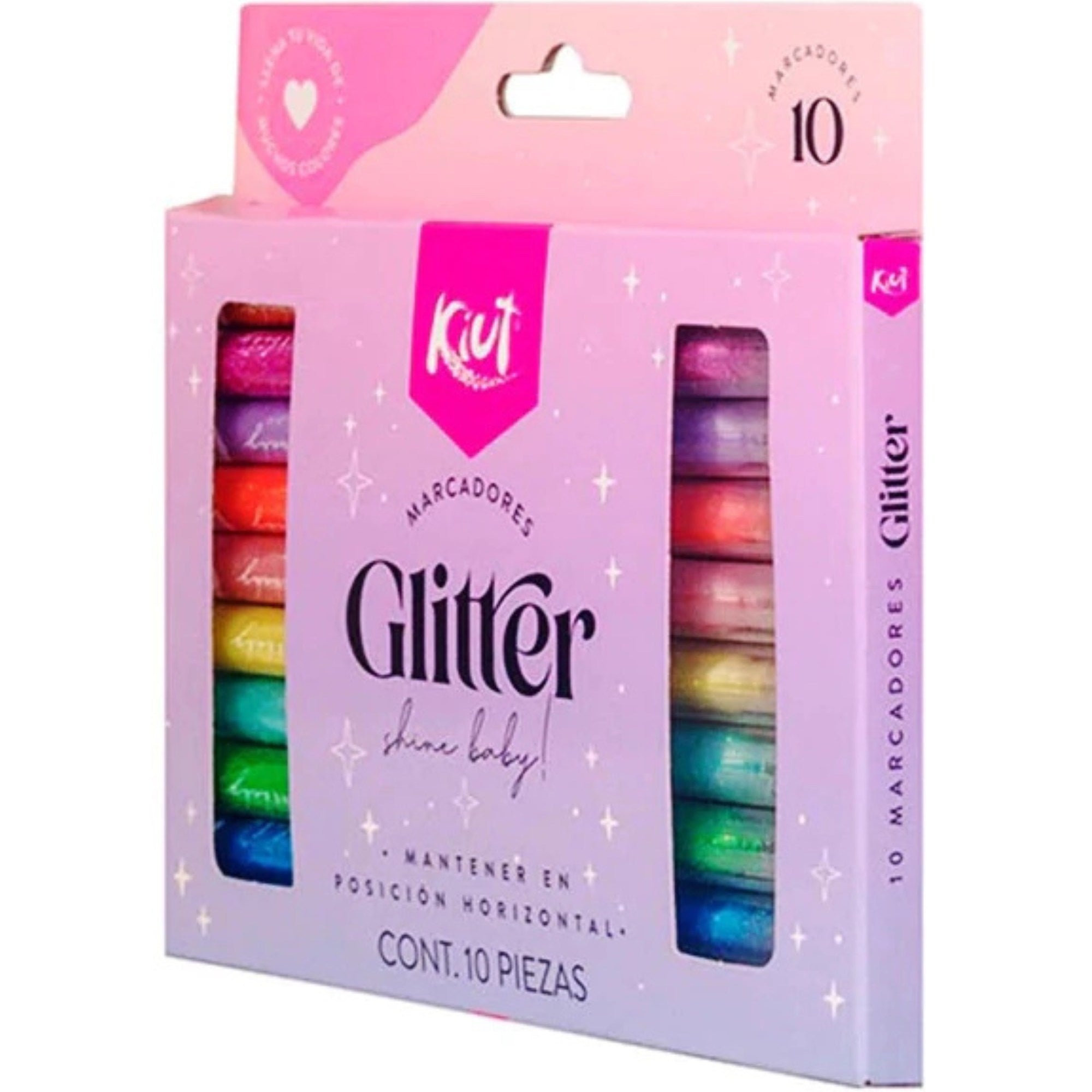 Kiut Glitter Markers X10 Norma