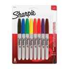 Marcadores Permanentes Sharpie Fine x8 – Punta Fina