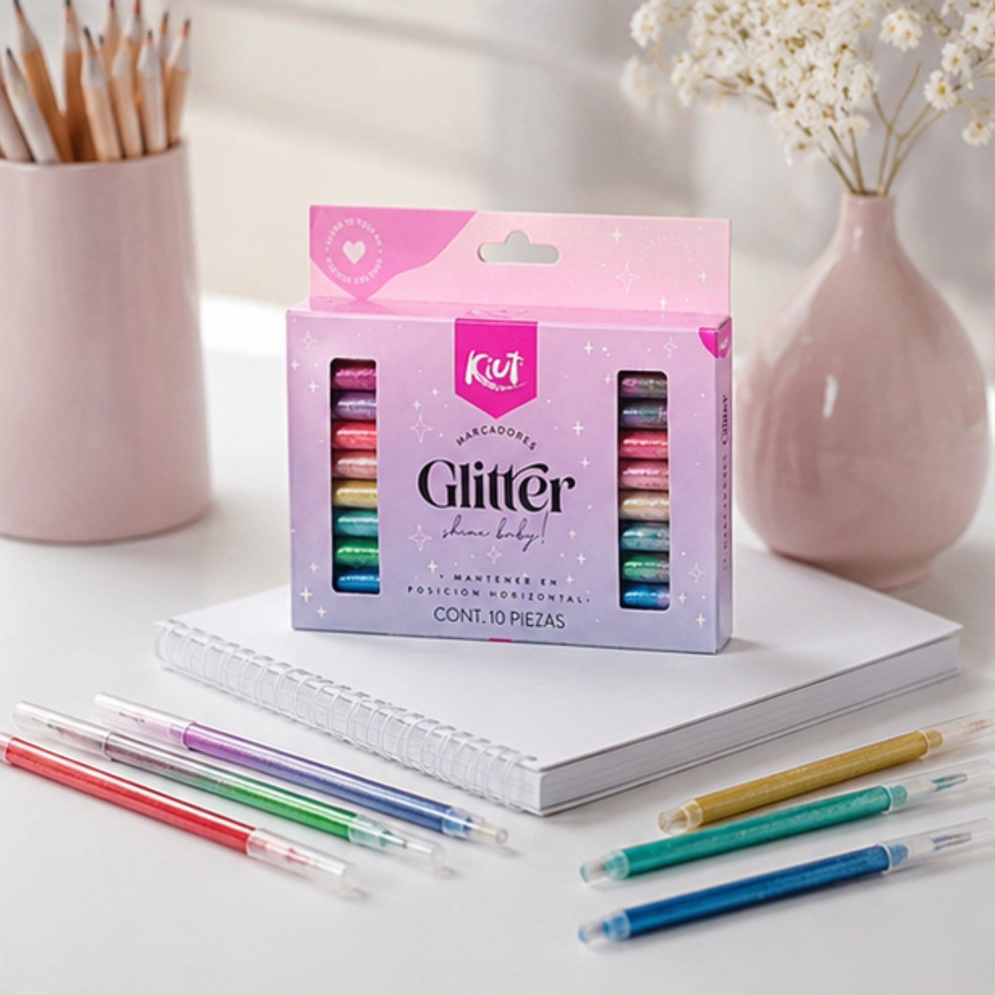 Marcadores Kiut Glitter X10 Norma