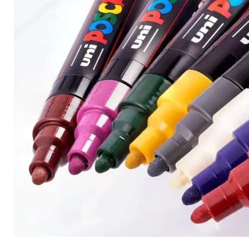 Marcador Posca Tonos Oscuros X 8 (Dark) PC-1M