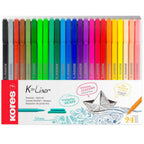 Micropunta Kores K-Liner Fineliner x24 Colores – Punta Fina 0.4 mm