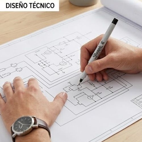 Micropunta Permanentes Sharpie Punta Ultra Fina Negro