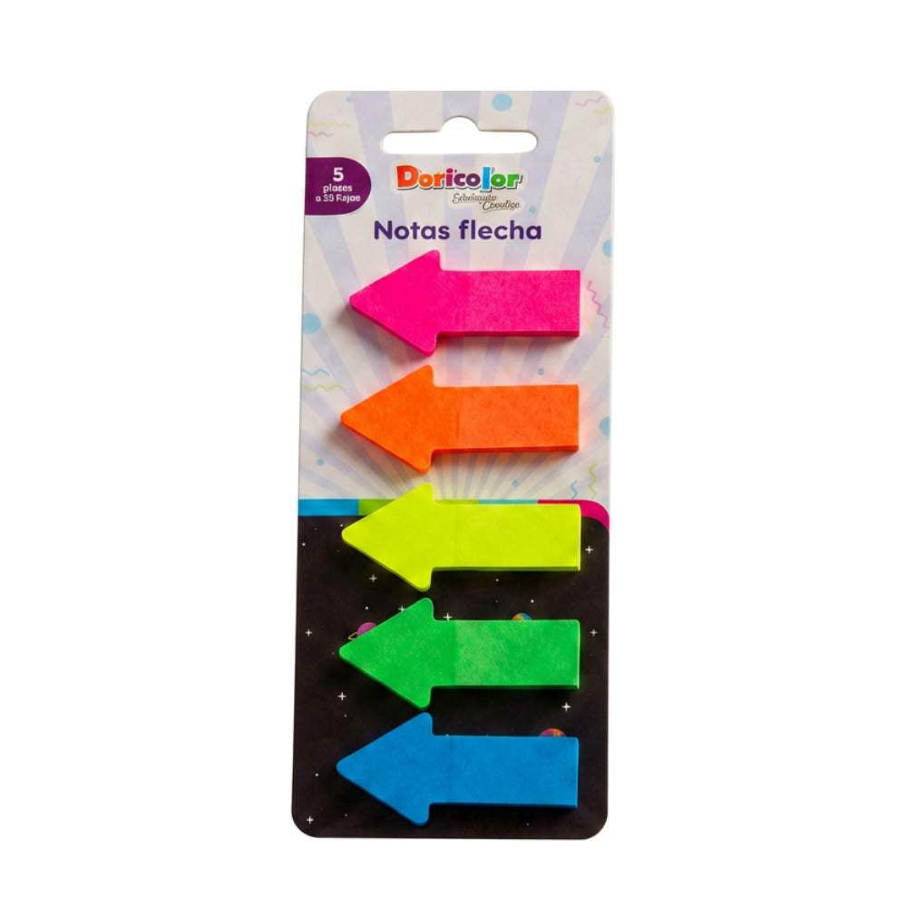 Notas Adhesivas Flechas Doricolor Surtidas x 125 uds