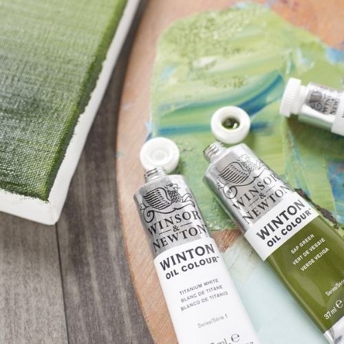 Oleo Winton De 200ml y 37ml En Todos Los Colores Pintando Cuadro
