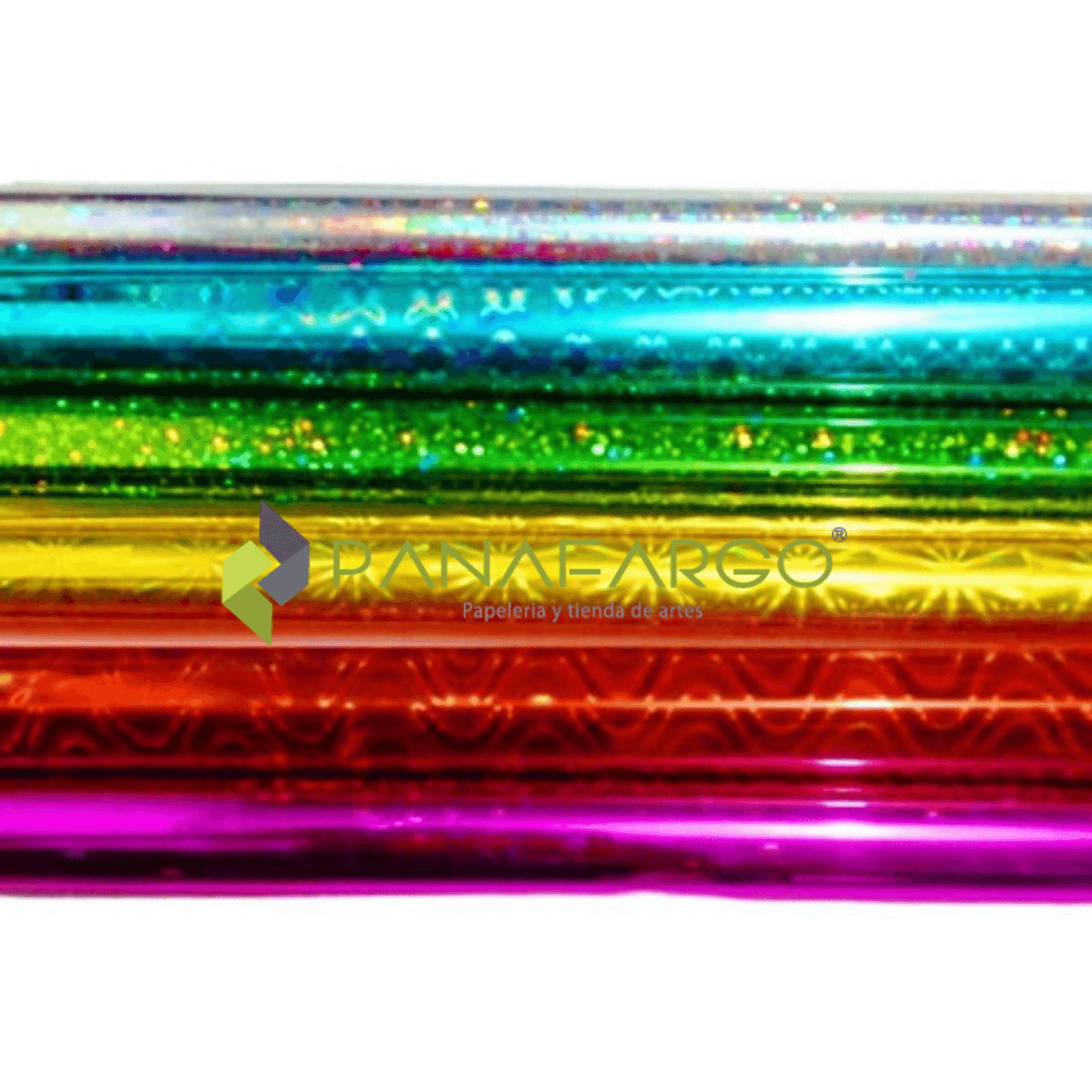 Papel Hologramico Rollo X 5 Pliegos 70 X 50 cm Colores Panafargo
