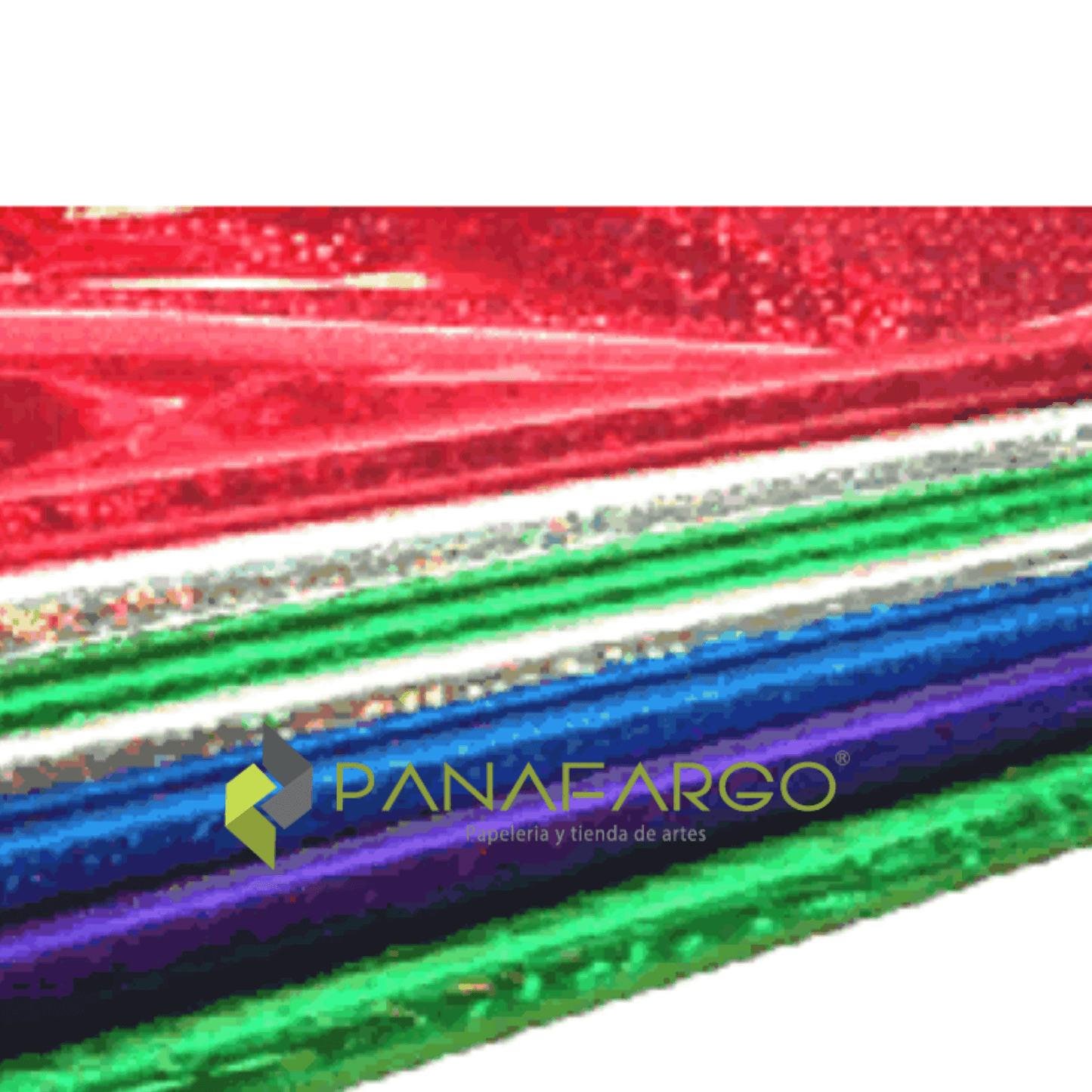 Papel Hologramico Rollo X 5 Pliegos 70 X 50 cm sobre pliegos Panafargo