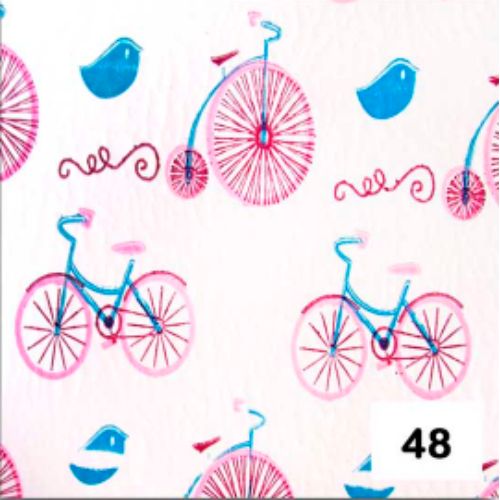 Papel arte estampado bicicletas