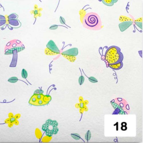 Papel arte estampado mariposas