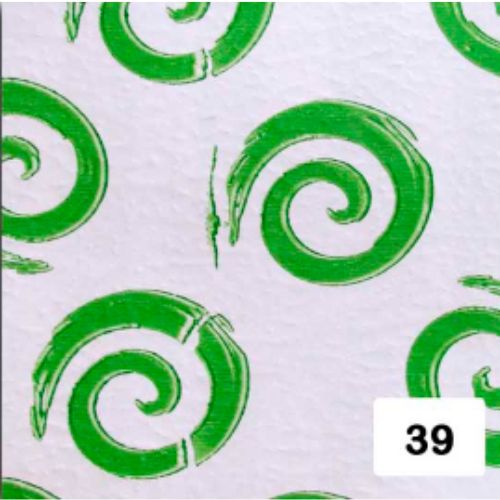 Papel arte estampado remolino verde