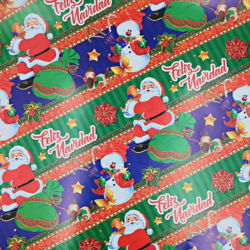 Papel regalo papa noel saco