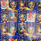 Papel regalo Navidad Sagrada familia oso navideño