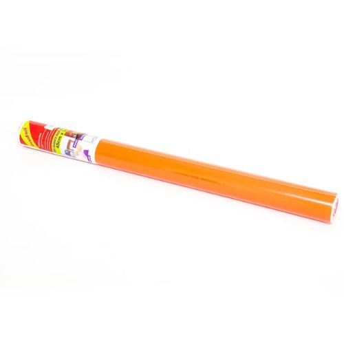 Papel Tipo Contact De Colores - 3 Metros Naranja