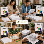 Resma de Papel Fotocopiadora Marfil 1/2 Carta 75 g/m² x 500 Hojas