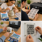Papel o Vinilo  Fotográfico Adhesivo Transparente Grafitos A4 (135 g / 100 micras) x 20 Hojas Inkjet