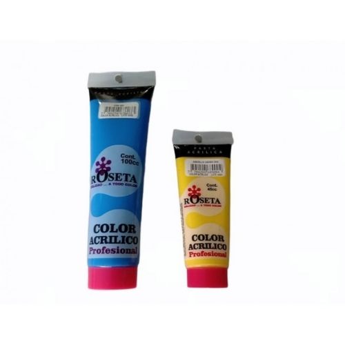 Pasta Acrilica En Tubo Roseta De 100cc Y 45cc En Todos Los Colores Diferencia De Tamanos Calidad