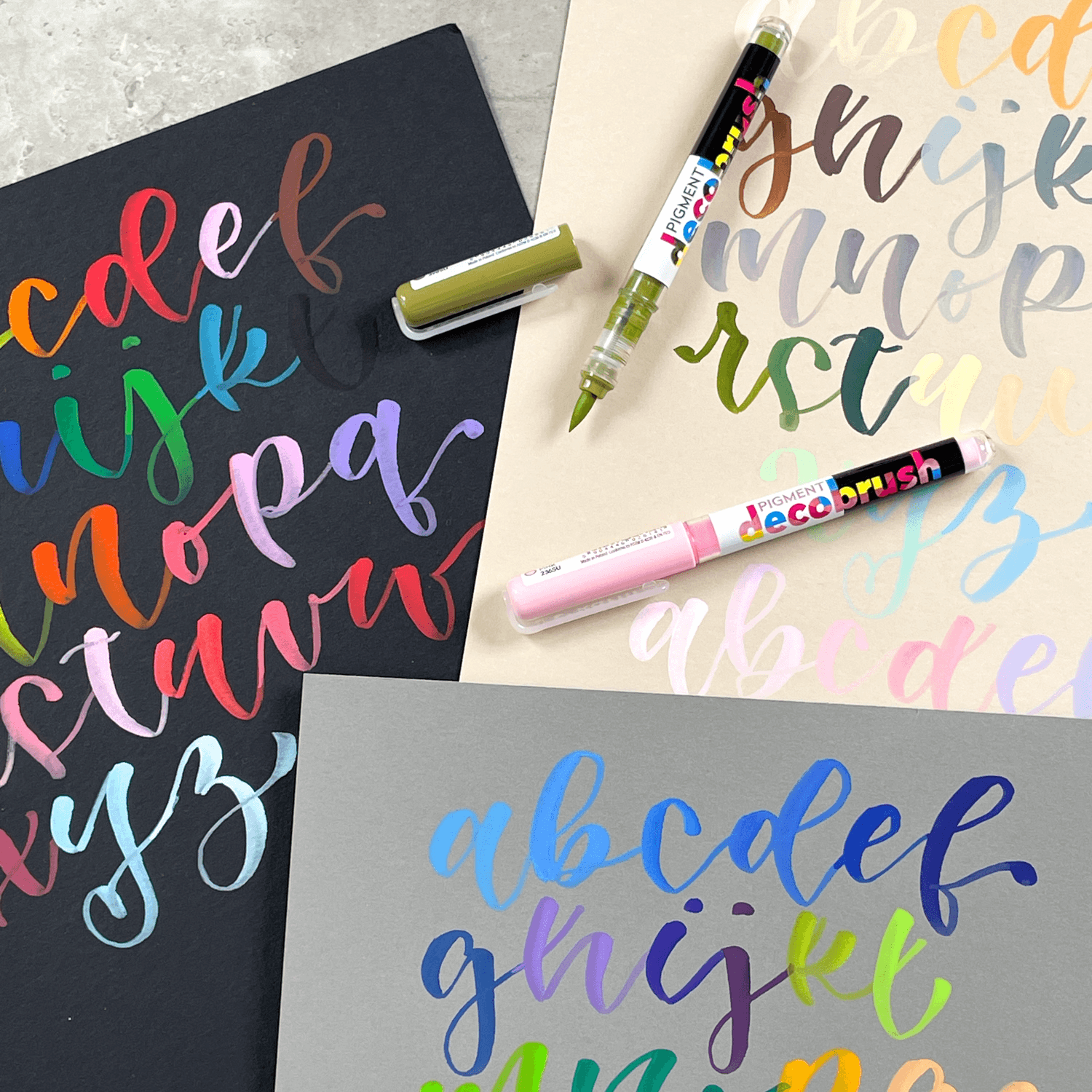 Pigment decobrush individual lettering panafargo