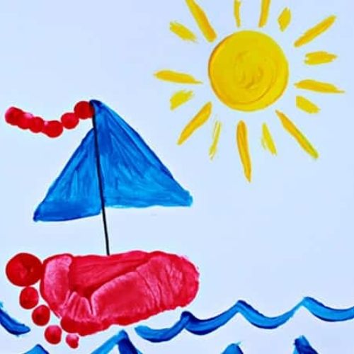 Pintudeditos Roseta Paquete X6 Pinturas Con Aroma Barco Hecho Con Las Manos