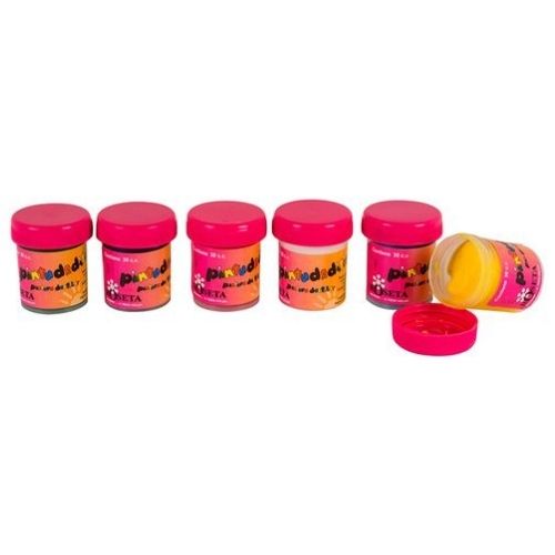 Pintudeditos Roseta Paquete X6 Pinturas Con Aroma Pintras Fueras De La Caja