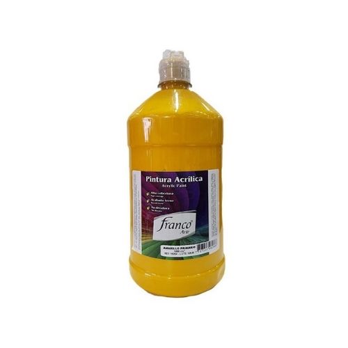 Pintura Acrilica Al Frio Franco Arte De 1 L Color Amarillo Unidad