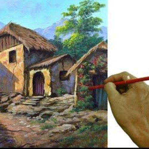 Pintura Acrilica Al Frio Franco Arte De 1 L Pintando Un Cuadro Unico