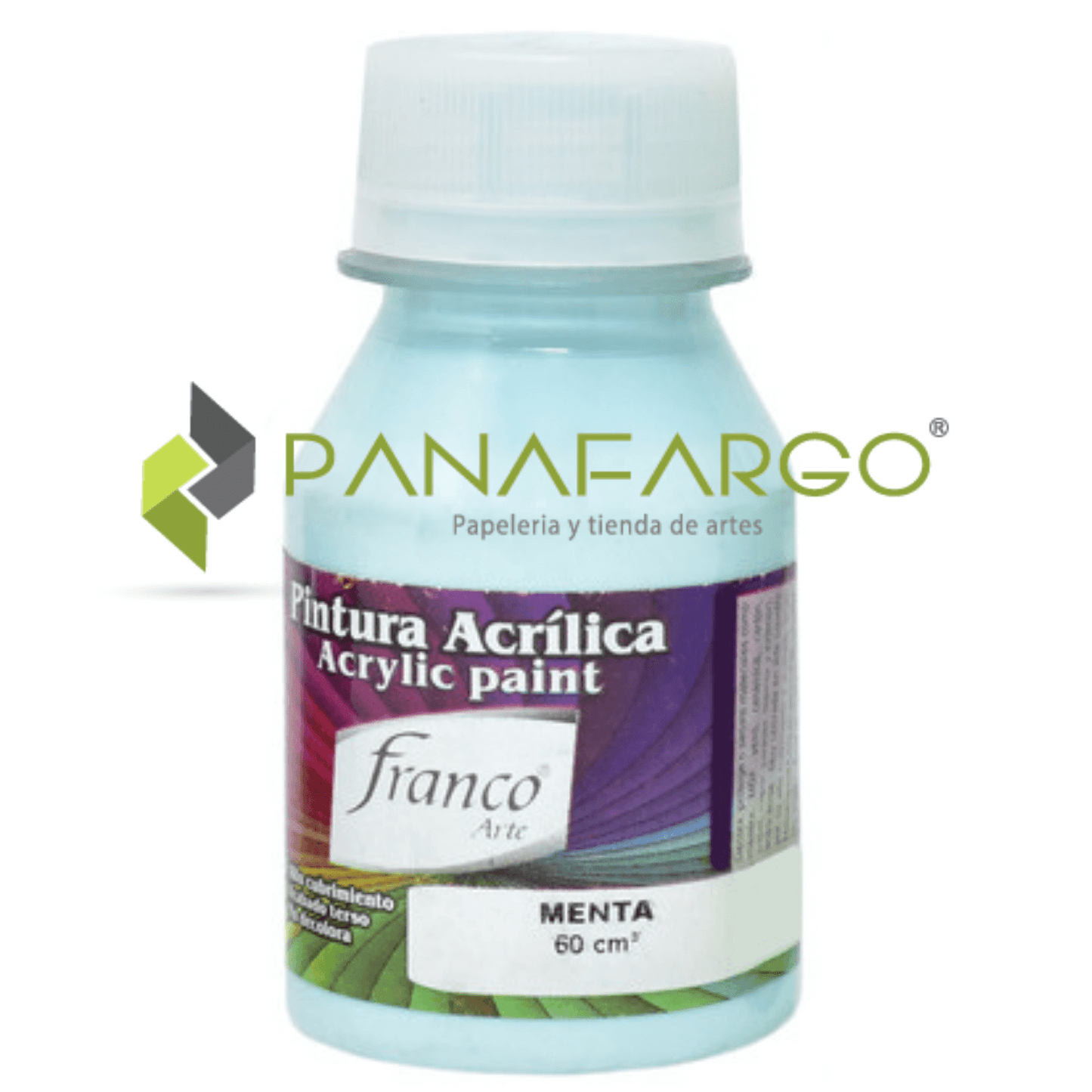 Pintura Acrilica Franco Arte 60 ml Al Frio Menta Panafargo