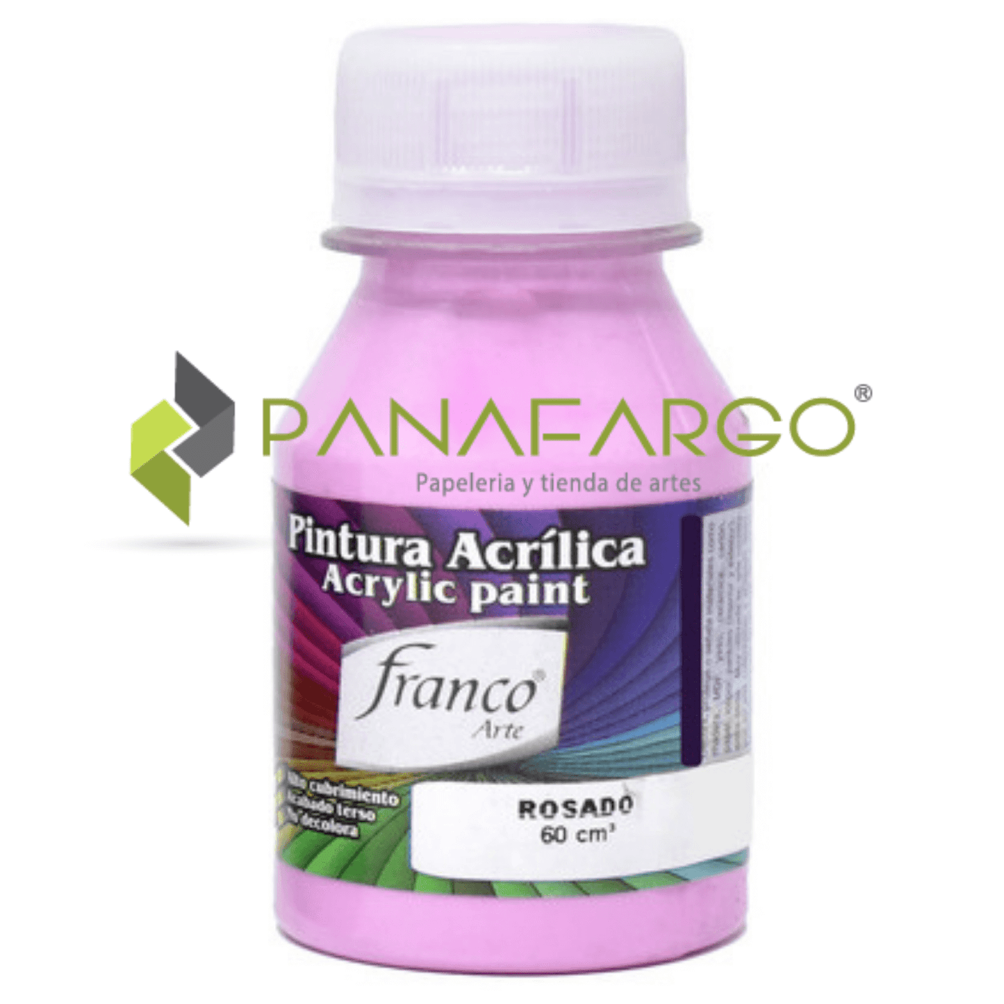 Pintura Acrilica Franco Arte 60 ml Al Frio Rosado Panafargo