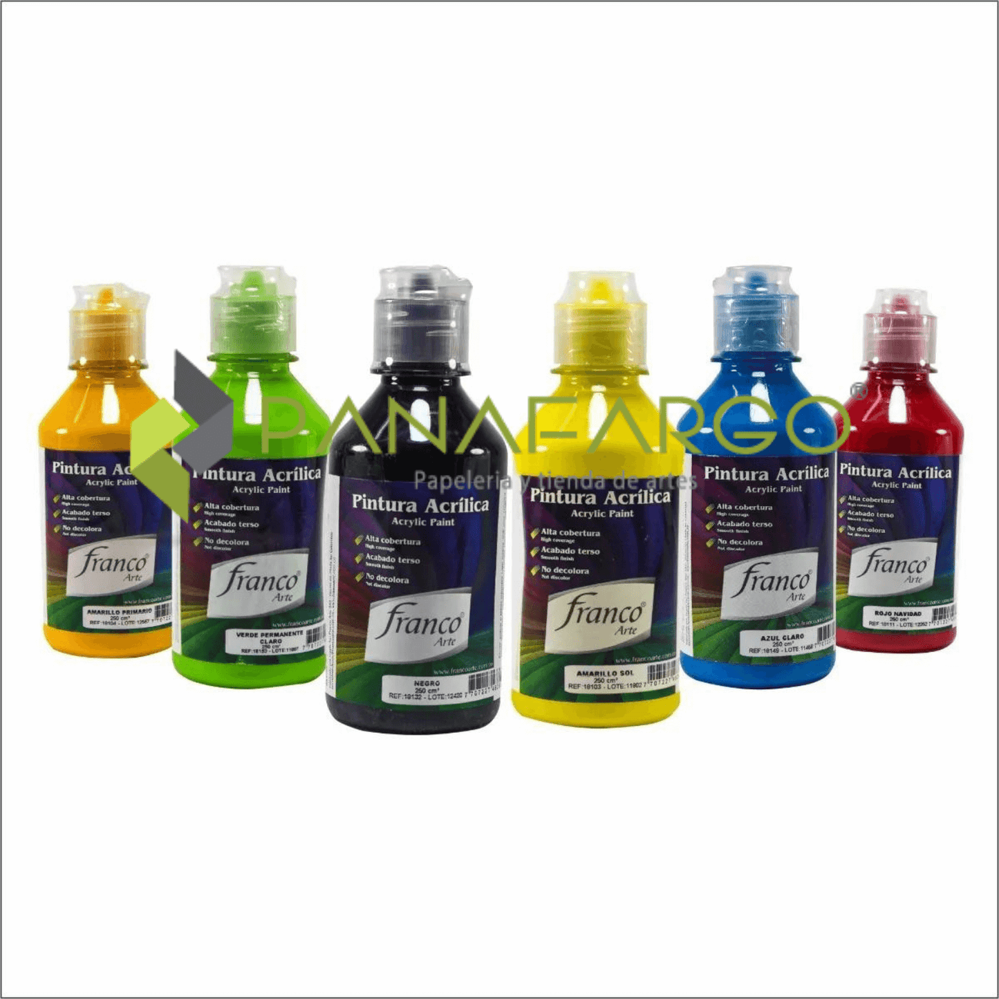 Pintura Acrilica Franco Arte al Frio X 250 ml Varios Panafargo