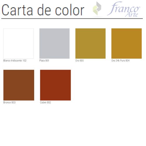 Pintura Acrilica Franco Arte colores metalizados