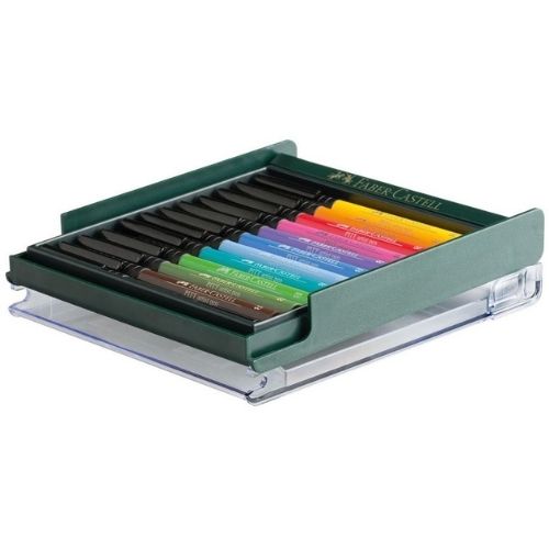 Pitt Artist Pens Brush Marcadores Faber Castell X12 Y X24 Caja Abierta