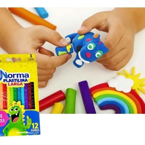 Plastilina Norma Paquete De 12 Unidades Jugando