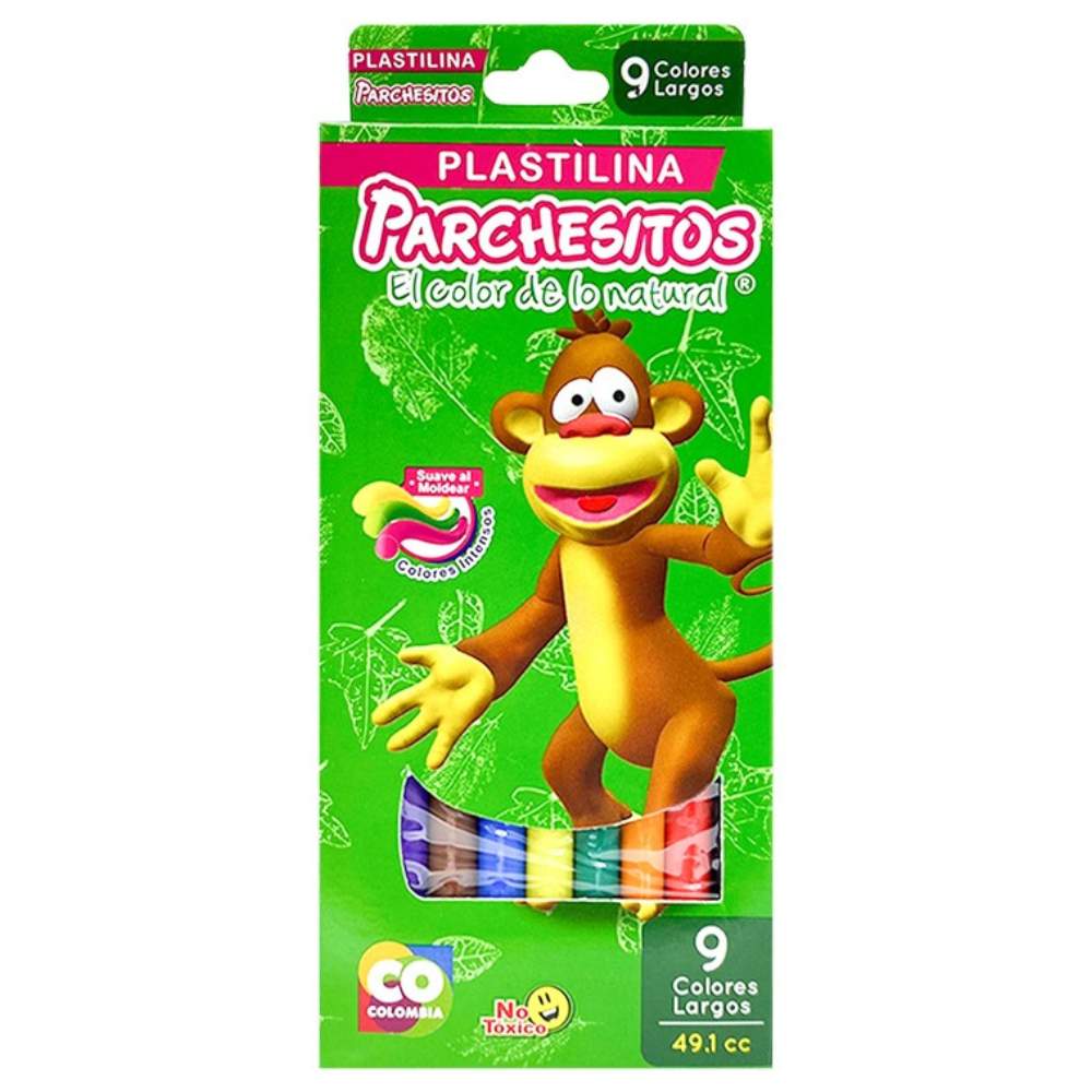 Plastilina Parchesitos - Grande 9 Uds