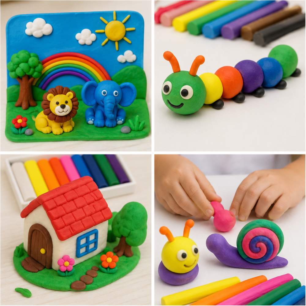 Plastilina Parchesitos - Grande 9 Uds